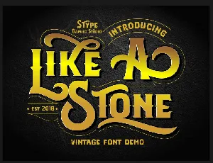 LikeAStone Vintage font