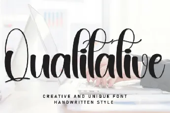 Qualitative Script font