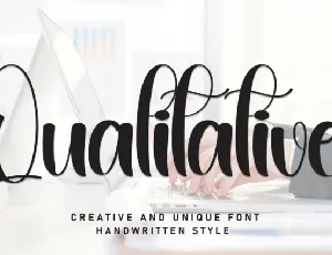 Qualitative Script font