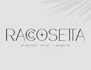 Raccosetta Typeface font