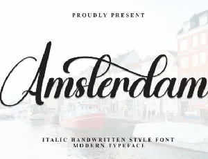 Amsterdam Script Typeface font