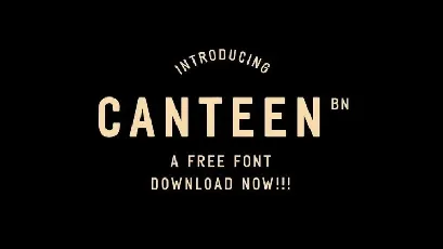 Canteen BN Sans Serif font