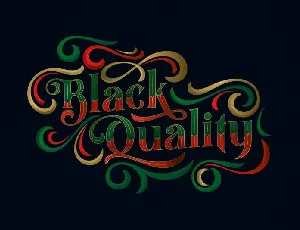 Black Quality font