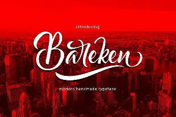 Bareken Script font