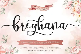 Breyhana font