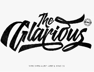 Glarious font