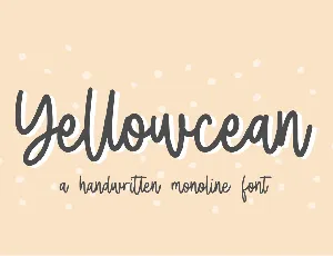 Yellowcean font