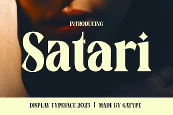 Satari Display font