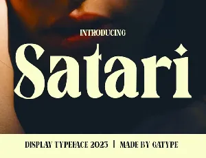 Satari Display font