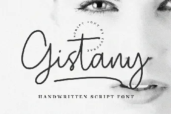 Gistany Handwritten font