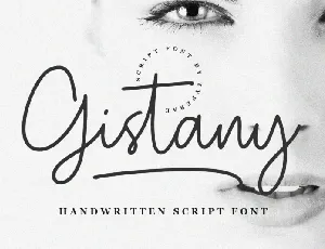 Gistany Handwritten font