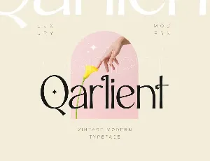 Qarlient Serif font