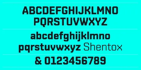 Shentox Family font