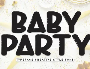 Baby Party Display font