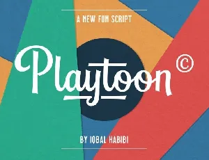 Playtoon Script font