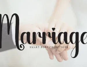 Marriage Script font