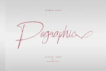 Pographic font