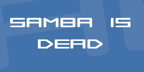 Samba is Dead font