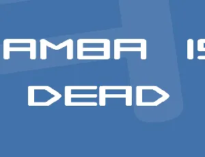 Samba is Dead font