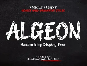 ALGEON trial font