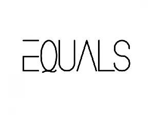 Equals font