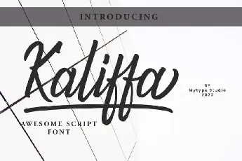 Kaliffa – Script font