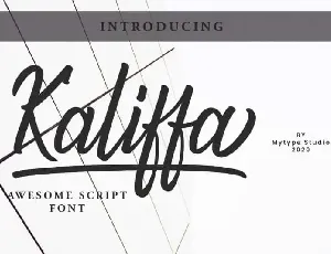 Kaliffa – Script font