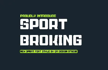 Sport Broking font