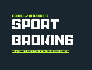 Sport Broking font