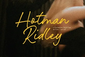 Hotman Ridley font