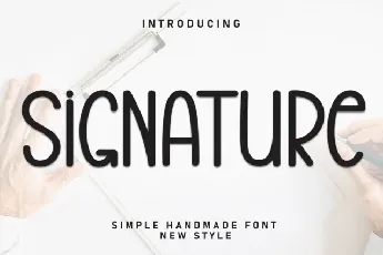 Signature Display font