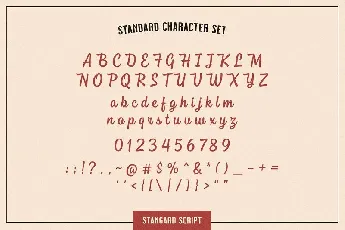 Stangard Handbrush font