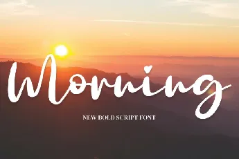 Morning Script font