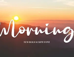 Morning Script font