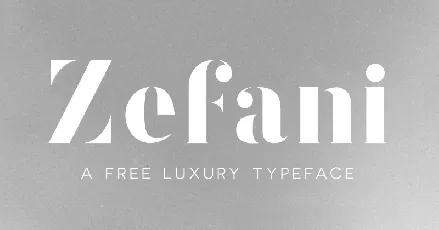 Zefani Free font