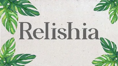 Relishia font