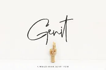 Genit font