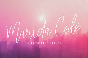 Marida Cole font