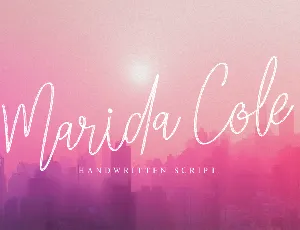 Marida Cole font