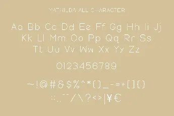 Mathilda font