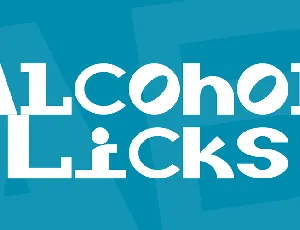 Alcohol Licks font