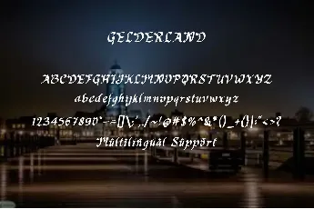 Gelderland Demo font