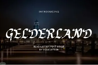 Gelderland Demo font