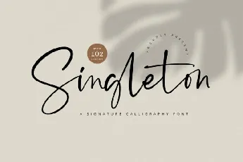 Singleton – Signature font