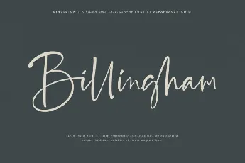 Singleton – Signature font