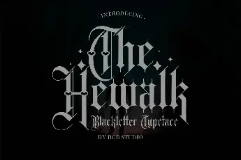 Hewalk Blackletter font