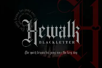 Hewalk Blackletter font