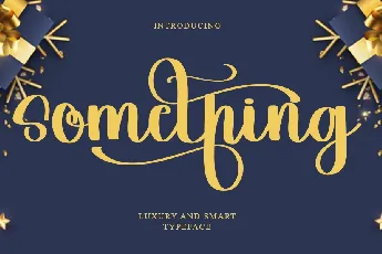 Something Typeface font