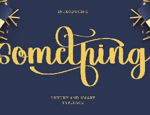 Something Typeface font