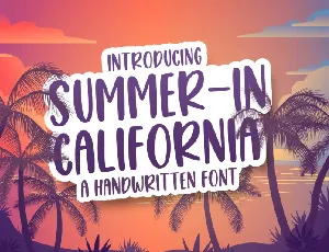 Summer in California font